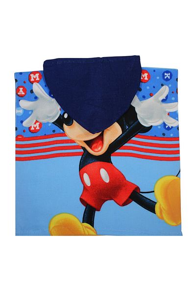 Mickey Mouse Children's bath towel, poncho type, multicolor, 50x100 cm, So fun, Mickey Mouse