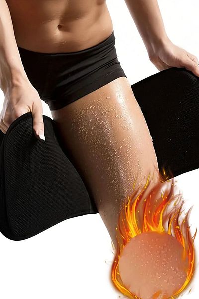zerotex 2 Pieces Leg Shaper Basen Slimming Corset Cellulite Remover Thermal Sweating Belt