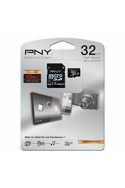 Telefunken Card memorie MicroSD, PNY, 32 GB, Class 10, cu adaptor