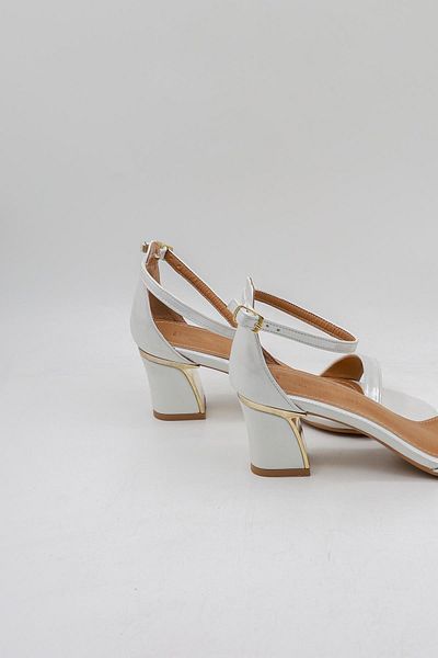 Park Moda Short Heeled Single Strap Evening Dress Stylish Women's Shoes Pm520