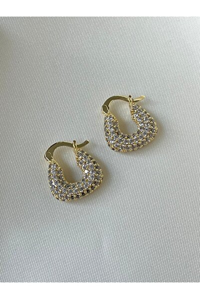 Twinssis Accessories Zirkon Taşlı Sepet Model Şık Küpe