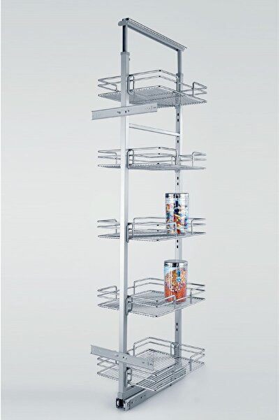 ÇAĞDAŞ Çağdaş Mutfak Kiler Sepeti 6 Lı Frensiz Bilyeli Teleskopik 40 cm 170 1...