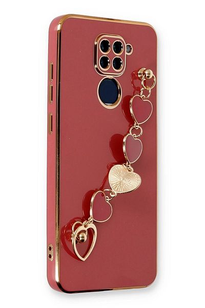 CepteToptan حافظة هاتف Xiaomi Redmi Note 9 من السيليكون - أحمر - MKİ1905-8113