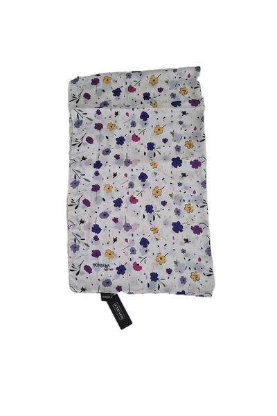 Bonjela Floral Patterned Cotton Shawl 16521-2 185X70
