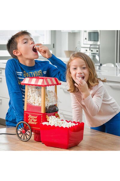 InnovaGoods InnovaGoods Popcorn Maker, Vintage Model, Red
