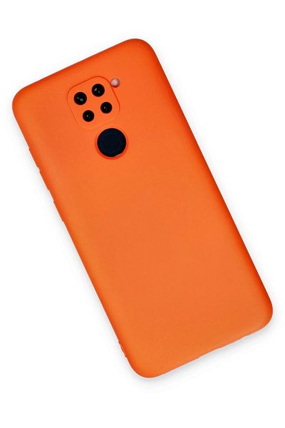 CepteToptan حافظة هاتف Xiaomi Redmi Note 9 مصنوعة من السيليكون المخملي الداخلي - برتقالي - MKİ8156-3836
