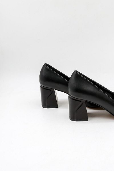 Park Moda Daily Heeled Women's Shoes Pm371 Black Skin