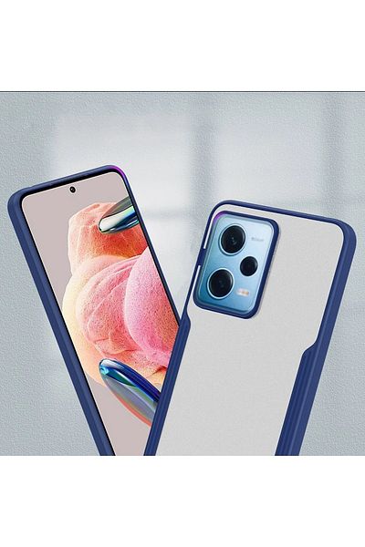 CepteToptan حافظة هاتف Xiaomi Redmi Note 12 5G من السيليكون البلاتيني - أزرق - MKİ2876-2977