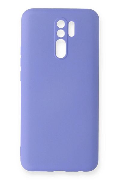 CepteToptan حافظة هاتف Xiaomi Redmi 9 مصنوعة من السيليكون المخملي الداخلي - أرجواني - MKİ3552-5337