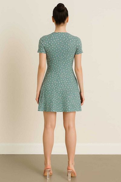 gigigiyim Daisy Patterned Helen Fabric Women's Dress