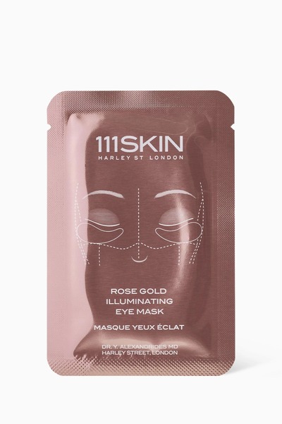 111Skin Rose Gold Illuminating Eye Mask, 8'li Göz Altı Maskesi Seti, Peptit v...
