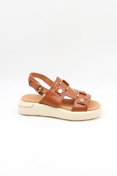 Venüs Women's Genuine Leather Daily Sandals Vn0007Y Tan