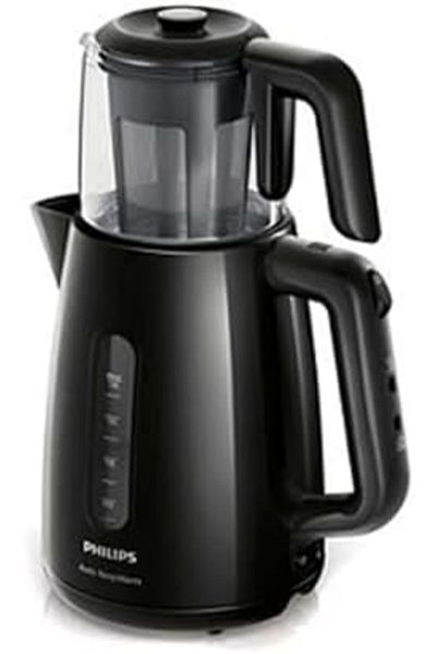 Philips HD7301/00 Tea Maker, 1.9 L Capacity, 360º Rotating Base, Cable Winder, Black
