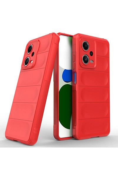 CepteToptan حافظة هاتف Xiaomi Poco X5 5G من السيليكون المثالي - أحمر - MKİ1945-9849
