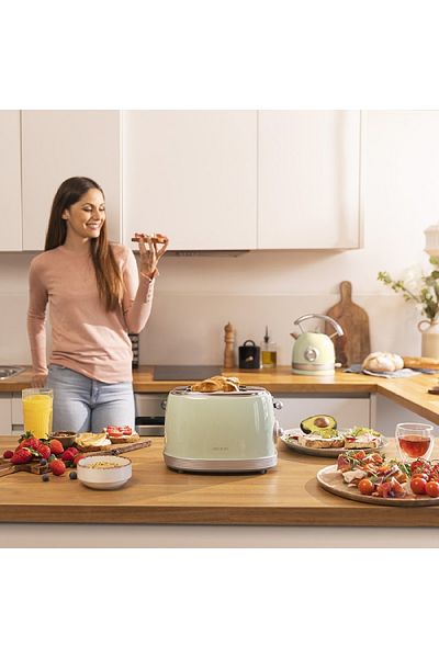 CECOTEC Prăjitor pâine, Cecotec Toast&Taste 800, 2 felii, Verde