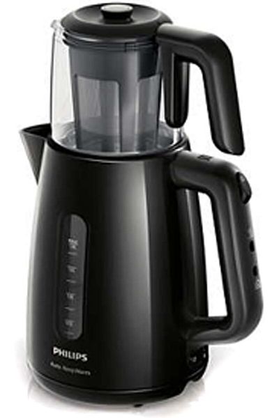 Philips HD7301/00 Tea Maker, 1.9 L Capacity, 360º Rotating Base, Cable Winder, Black