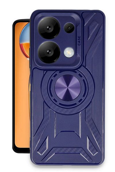 CepteToptan حافظة هاتف Xiaomi Redmi Note 13 Pro 5G من السيليكون لينكولن - أزرق داكن - MKİ9541-2979