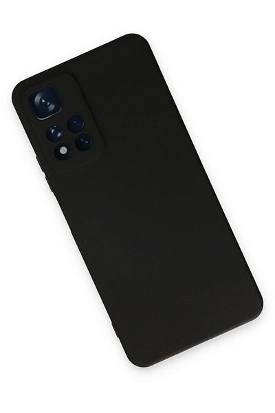 CepteToptan حافظة هاتف Xiaomi Redmi Note 11 Pro Plus 5G مصنوعة من السيليكون المخملي الداخلي - أسود - MKİ7054-3952