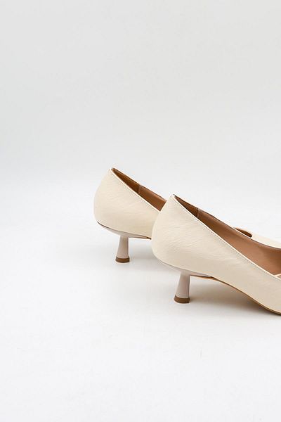 Park Moda Low Heeled Women's Shoes Pm439 Beige Skin