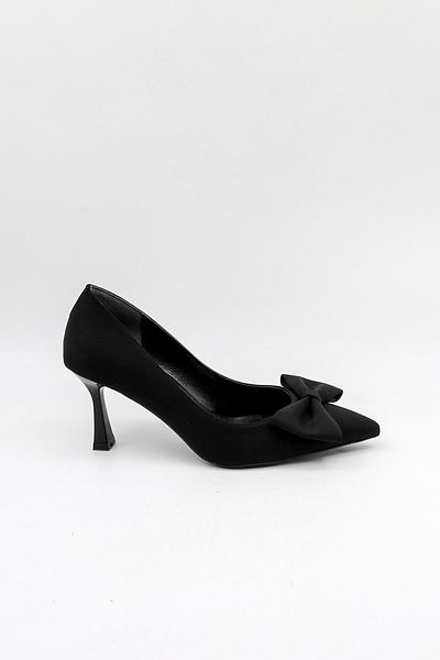 Park Moda Women's Heeled Shoes Pm492 K140 - Black Nubuck