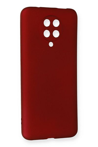 CepteToptan حافظة هاتف Xiaomi K30 Pro من السيليكون الأول - أحمر كلاريت - MKİ5166-5096