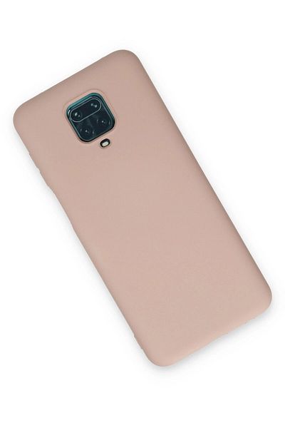 CepteToptan حافظة هاتف Xiaomi Redmi Note 9 Pro مصنوعة من السيليكون المخملي الداخلي - مسحوق - MKİ4613-2488