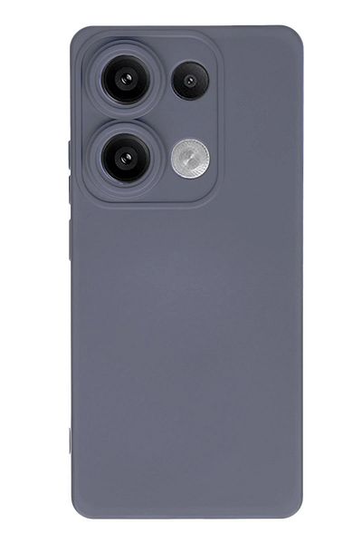 CepteToptan حافظة هاتف Xiaomi Redmi Note 13 Pro 4G مصنوعة من السيليكون المخملي الداخلي - رمادي - MKİ9461-5825