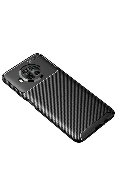 CepteToptan غطاء حماية من الكربون لهاتف Xiaomi Mi 10T Lite - أسود - MKİ8807-2219