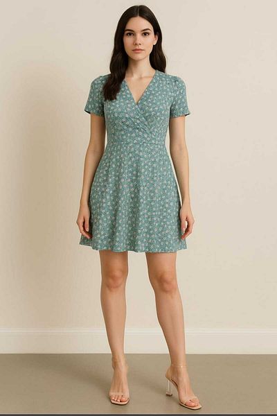 gigigiyim Daisy Patterned Helen Fabric Women's Dress