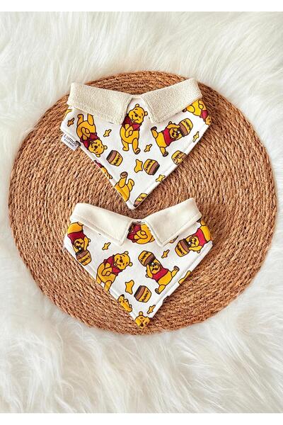 Lumos Trade Baby 100% Cotton Double Layer Winnie Teddy Bear Polo Neck Scarf B...