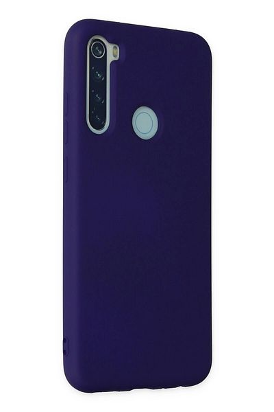 CepteToptan حافظة هاتف Xiaomi Redmi Note 8 من السيليكون المخملي الداخلي - أرجواني - MKİ4077-8341