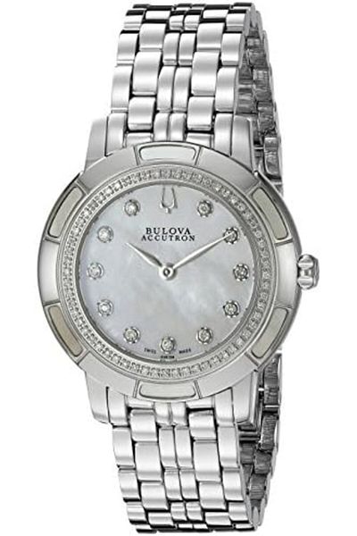 Bulova ساعة بولوفا أكيوترون بامبيرتون كوارتز نسائية - 63r138