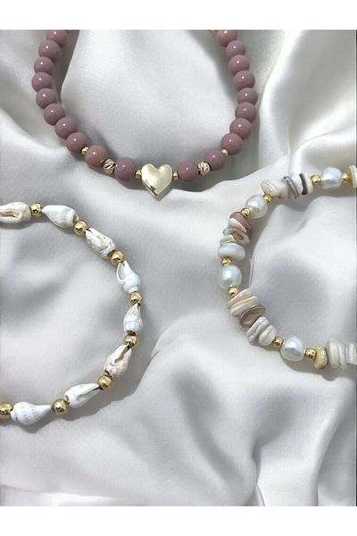 MAC CENTER Summer Combination 3 Pcs Women's Bracelet Set-Women's Bracelet-Ladies Bracelet-Gift Wrapped