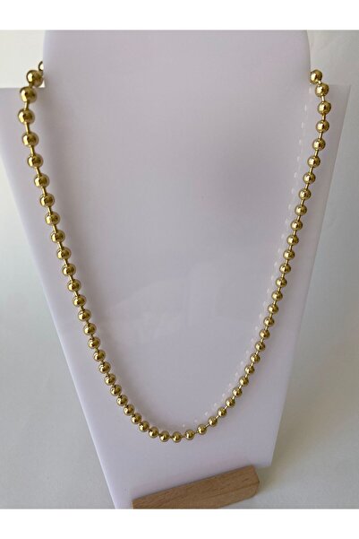 marsel aksesuar قلادة Xuping مطرزة بالخرز الذهبية مقاس 50 سم