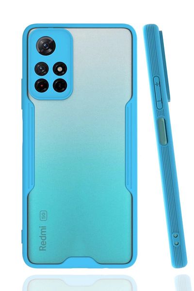 CepteToptan جراب هاتف Xiaomi Redmi Note 11T من السيليكون البلاتيني - أزرق - MKİ5476-3159
