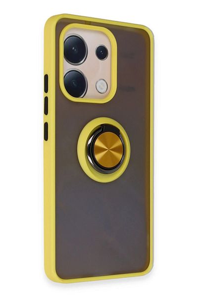 CepteToptan حافظة هاتف Xiaomi Redmi Note 13 4G من السيليكون مع حلقة مونتريال - أصفر - MKİ2457-6147