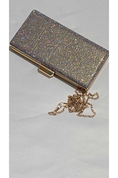 Şarra Gossi Gold Evening Dress Bag Gold Evening Bag Dore