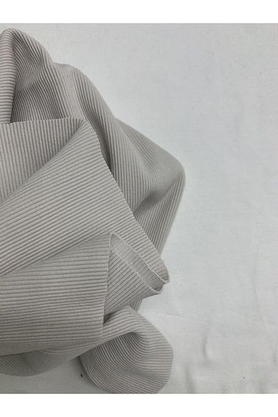 Yiğit Kumaş Gray Camisole (Ribbed Corduroy) Fabric, Piece 45X130 cm