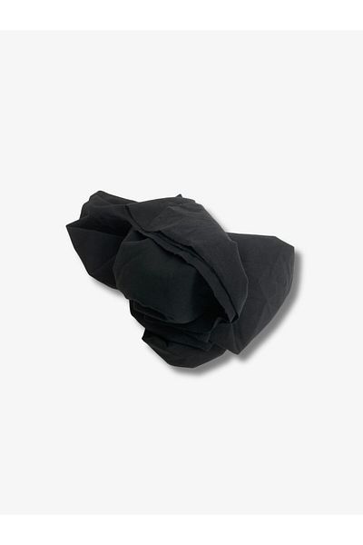 Yiğit Kumaş Flowing Flexible Suit Polyester Combed Fabric, Piece 80X150 cm Black Color