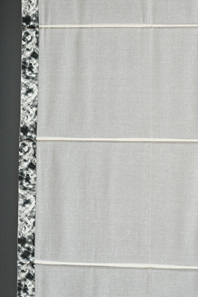 DİLETTO Patterned Modern Folded Tulle Curtain (Compatible with Cornice / Mounting Materials Included)