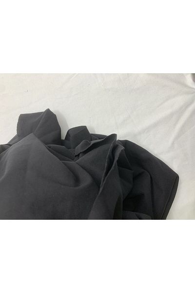 Yiğit Kumaş Flowing Flexible Suit Polyester Combed Fabric, Piece 110X135 cm Black Color