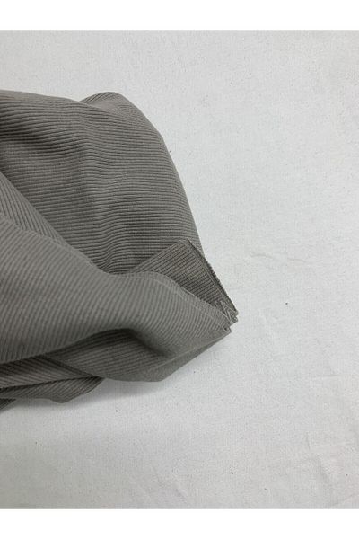 Yiğit Kumaş Gray Camisole (Ribbed) Fabric, Piece 60X120 cm