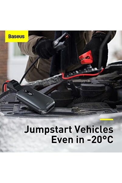 Baseus جهاز تشغيل السيارة Super Energy Pro، يعمل بالبنزين سعة 6.0 لتر والديزل سعة 3.5 لتر، بقوة 12 فولت، مزود بحزمة طاقة محمولة أوتوماتيكية