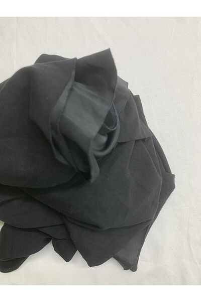 Yiğit Kumaş Flowing Flexible Suit Polyester Combed Fabric, Piece 145X140 cm Black Color