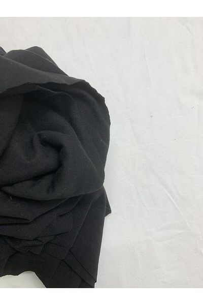 Yiğit Kumaş Flowing Flexible Suit Polyester Combed Fabric, Piece 100X150 cm Black Color