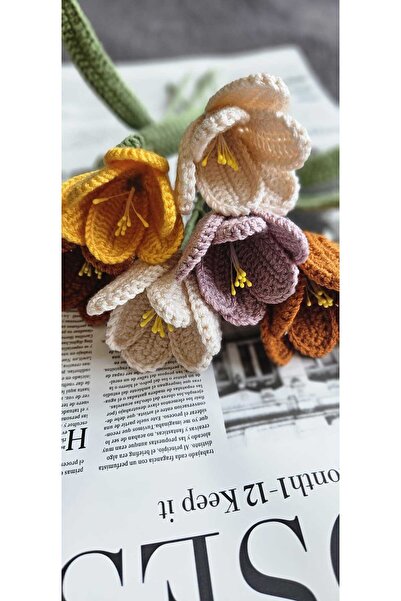 Tasarım El Örgüsü Lale Buketi