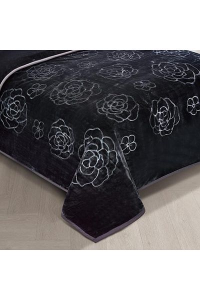 XI DUO 4 kg winter blanket for one person, plain, engraved, with a super soft texture, size 160 x 220 cm