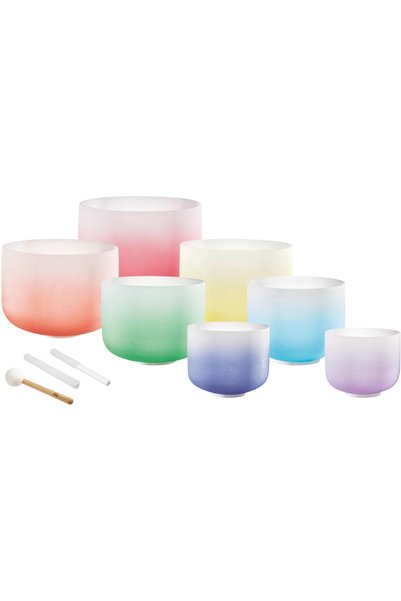 MEINL Sonic Energy CSBCSETCHA Crystal Singing Bowl 7 Parça Chakra Set (Color Frosted)