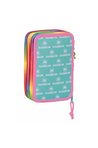 Rainbow High Triple pencil case, Rainbow High Paradise, turquoise, 12.5 x 19.5 x 5.5 cm