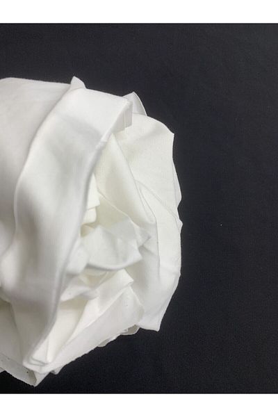 Yiğit Kumaş Ecru Lacoste Fabric, Piece 90X200 cm
